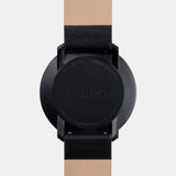 NU:RO Watch with black leather band