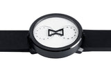 NU:RO Watch with black leather band