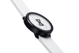 NU:RO Watch with white leather band